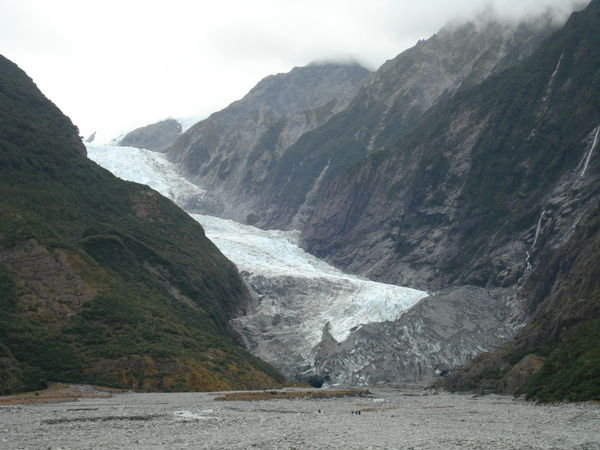 the glacier..