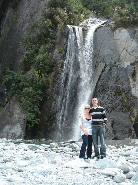 Waterfall at the glacier..