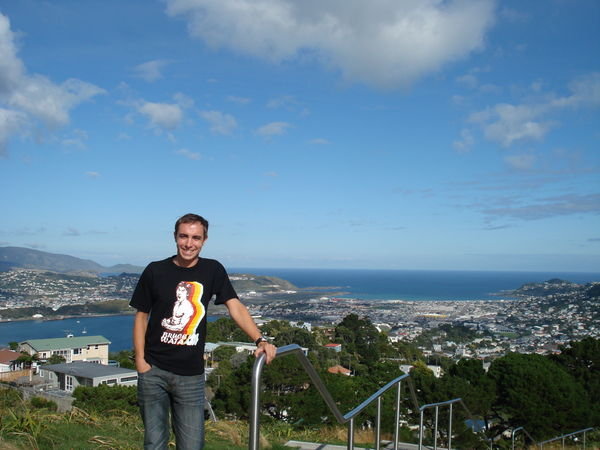 Rob on top of mount victoria...