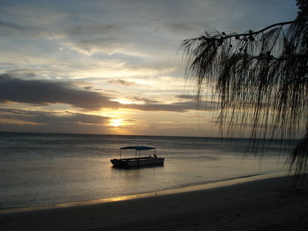 sunset on nacula island..