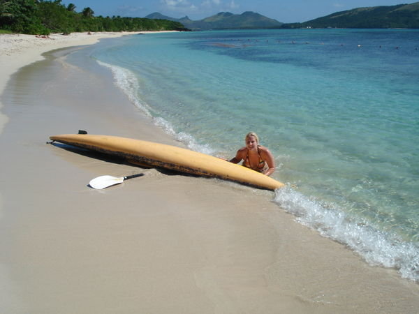 han capsized her kayak...