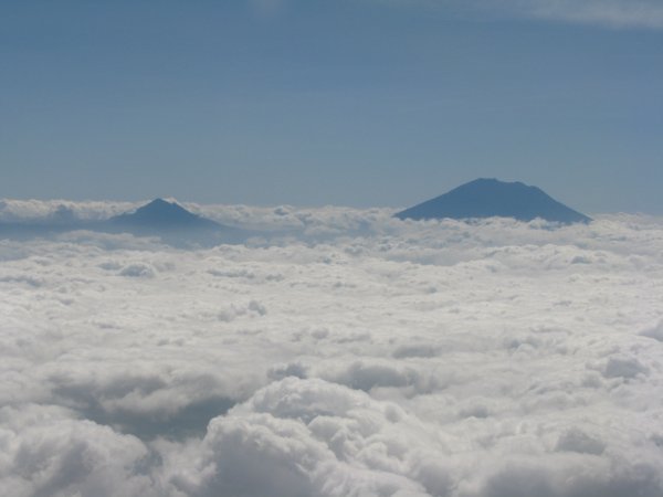 aussicht auf Vulkanen auf Java