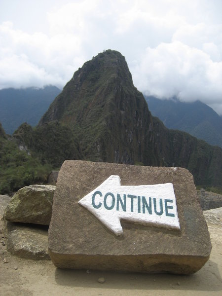 Directions at Machu Picchu