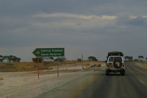 Entering Kalahari