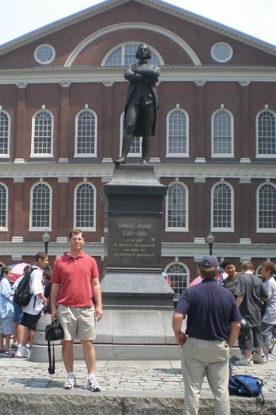 Me in front of Faneuil Hall