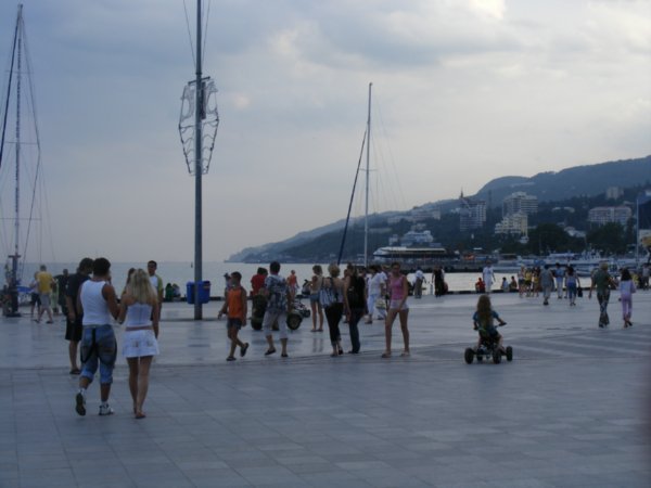 Yalta boardwalk.