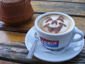 Happy cappuccino.
