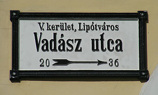 Street sign.