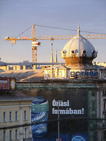 Budapest skyline.