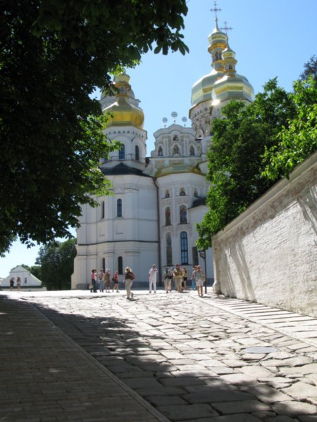 The grounds of the Kievo-Pecherska Lavra monastery.