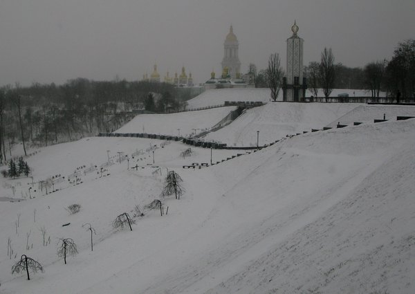 The Kiev-Pechersk Lavra Monastery.