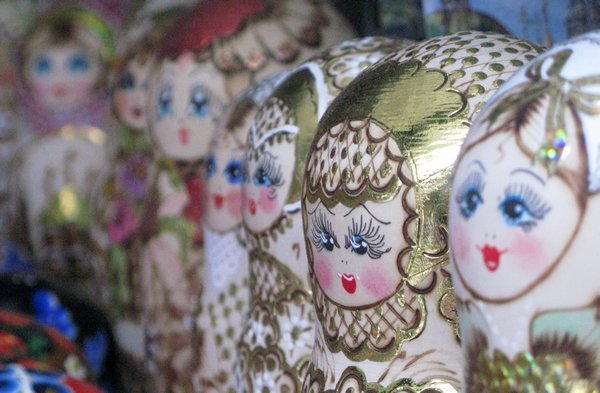 Matryoshka dolls.