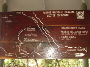 Kort af Canaima
