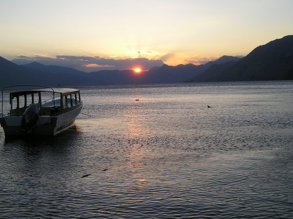Lake Atitlan at sunset