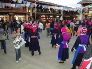 Town square folk dance
