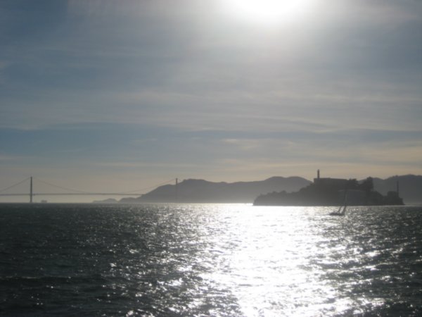Alcatraz and the bridge