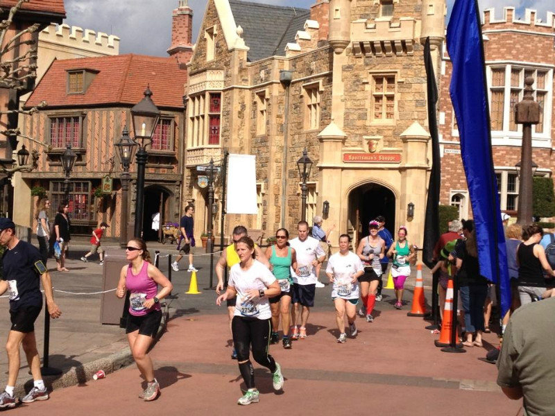Runners through Epcot