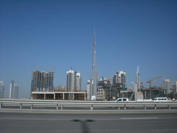 Baustellen um den Burj Dubai