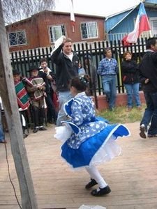 Dancing the cueca