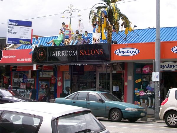 a funky hair salon