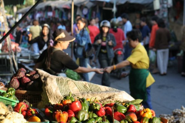market scene, CM
