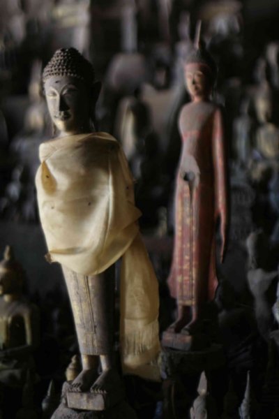 Buddhas in the Pak Ou Caves