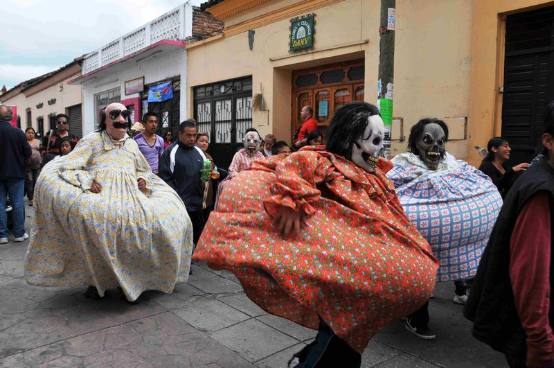 Street parade in San Cristobal