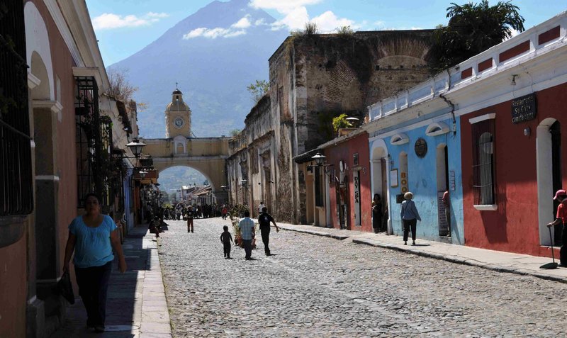 Archway street in Antigua