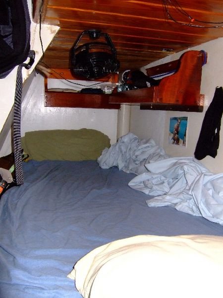 My bunk - not much room for clutter!