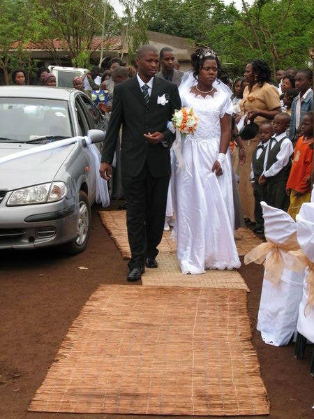 Arriving after the wedding