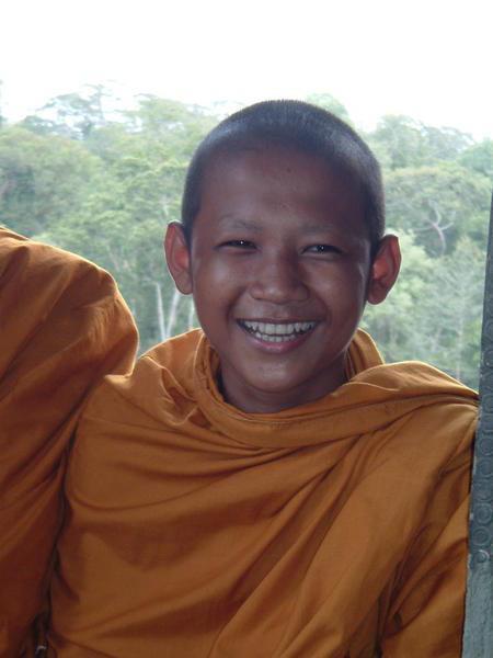 Smile of young monk
