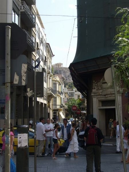 busy athens streets