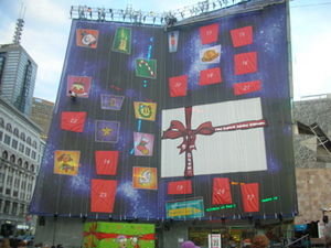 the biggest advent calander in the world ever!!!