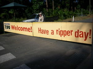 A nice welcome to Australia Zoo!!