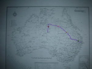 Our route across Australia...