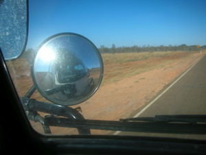 driving down to Uluru!