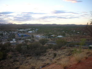 the view over alice springs