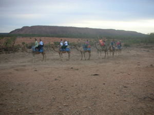 on our camel ride!!