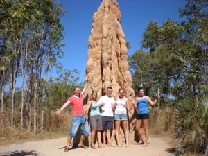 infornt of the worlds biggest termite mound!!!