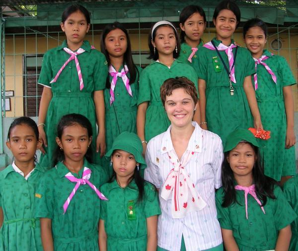 Me and the Girl Scouts of Iloilo