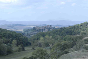 Tuscan hill top town