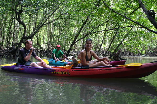 Kayaking in Monkeyville