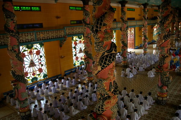 Prayer Session at Holy Cao Dia Temple