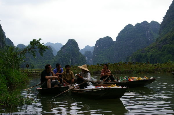Boat Vendors on the River