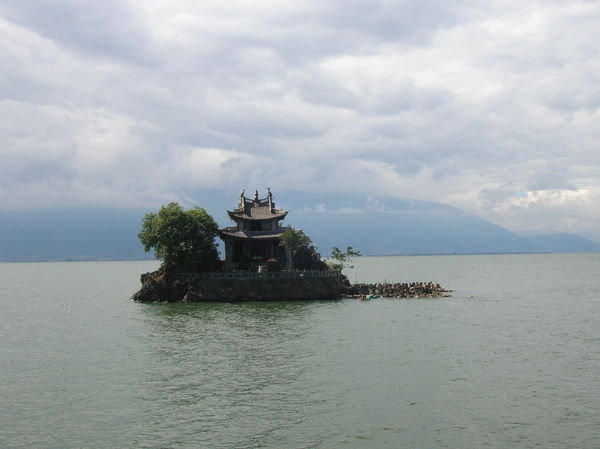 A Lake-side temple
