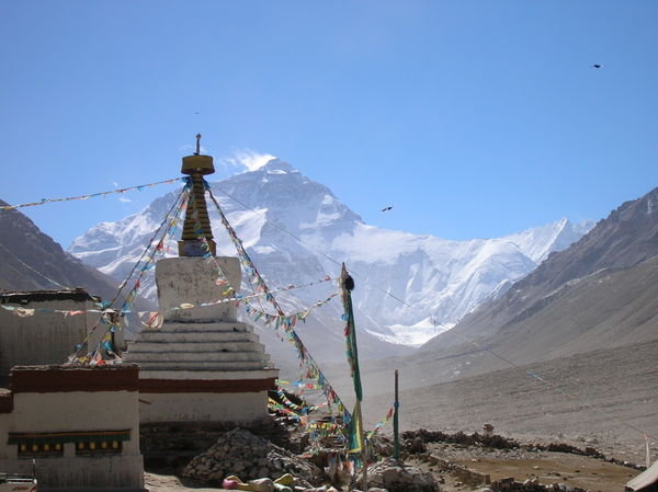 Everest beyond Rongphu