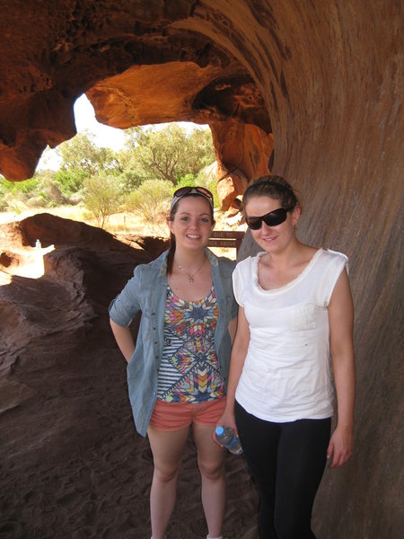 At Uluru's 'wave wall'