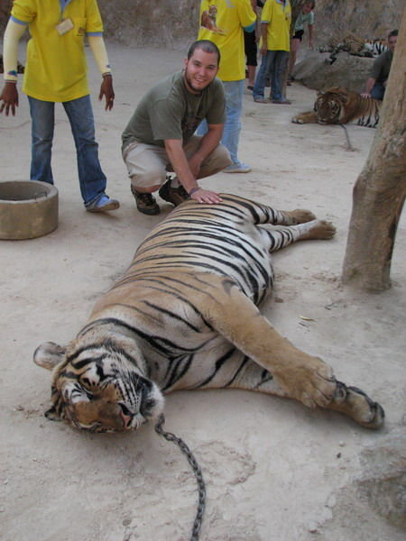 duane with a tiger