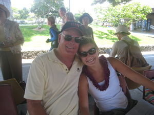 Arrial In Kona - Trace and Dad