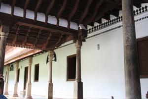 Woodwork at the Travancore Palace
